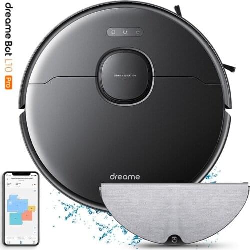 Dreame Bot L10 Pro Robot Vacuum Cleaner 4000Pa Poweful Suction 150mins Auto Charge Electric Water Tank 5200mAh