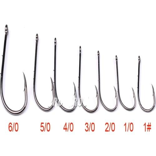 10PCS/LOT Carp Fishing Hooks Barbed Single Hook With Eye Carp Catfish fly Crankhook Barbed fishhook fishing hooks