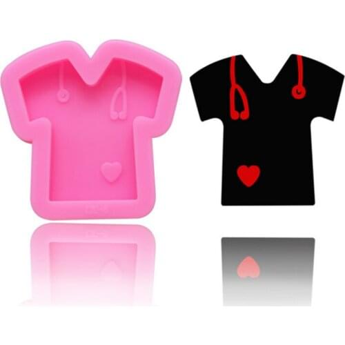 DIY Clothes Decor Keychain Jewelry Making Pendant Cabochons Silicone Mold Handmade Accessory Epoxy Resin Charms Mould Craft