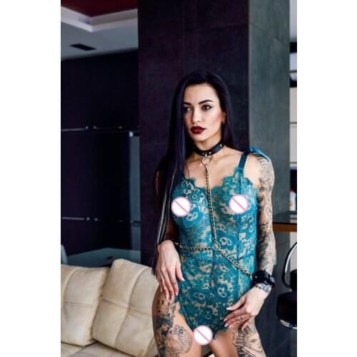 Sex Toys Black Slave Bracelet Sexy Handcuffs With Faux Leather Choker Collar Necklace Adult Fetish Bondage Restraints