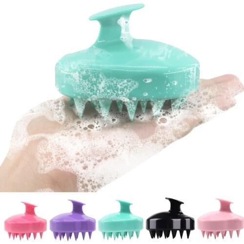 Silicone Head Body Scalp Massage Brush Comb Shampoo Hair Washing Comb Shower Brush Bath Spa Health Care Slimming Cleaning Brush