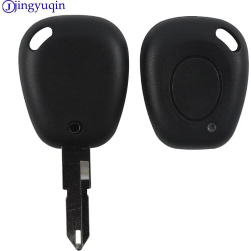 Jingyuqin 1 Button Replacement Car Key Shell for Renault Twingo Megane Scenic Laguna Remote Key Fob Case With Uncut Blade NE73