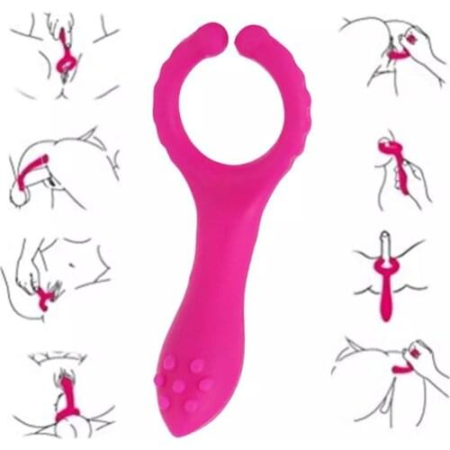 Magic Wand Vibrator Waterproof Silicone G spot Stimulate Vibrators Dildo Nipple Clip Masturbate vibrator Adults Couple Sex Toys