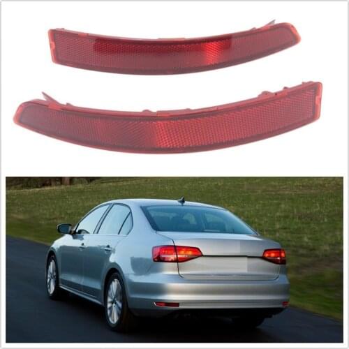 2pcs For VW Jetta 2015 2016 2017 2018 Car-styling Rear Tail Bumper Corner Reflector Decorative False Light Lamp