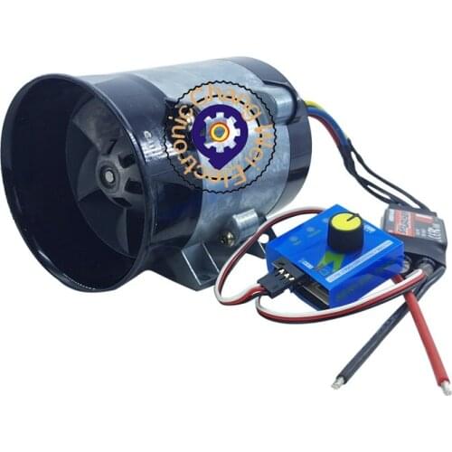 CNC Violent high-speed ducted fan metal inner rotor brushless DC motor turbine three-phase fan blower disassembly