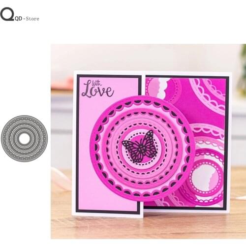 2021 Circular Pattern Border Cutting Dies New Dies Scrapbooking Mold Cut Handmade Tools DIY Craft Decoration Metal Cutting Dies