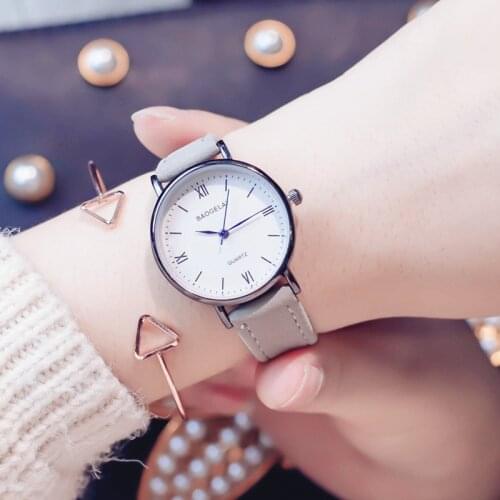 2019 Luxury Brand Womens Watches Simple Style Leather Quartz Watch Fashion Retro Ladies Wristwatch Clock For Woman