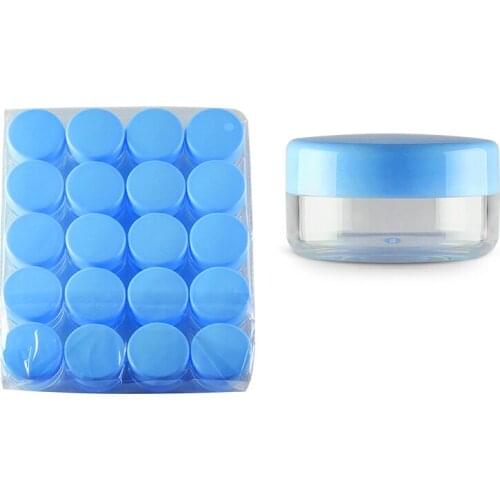 3g 5g empty transparent small round plastic display pot clear cosmetic cream jar balm container Mini sample container packaging