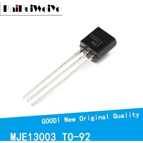 50pcs/lot MJE13003 TO-92 13003 TO92 E13003 Triode Transistor 1.5A/450V NPN New original Good Quality Chipset