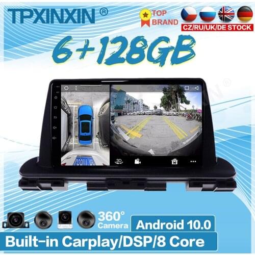 6GB+128GB Android 10 For Kia Cerato 2018-2020 Car Multimedia Player Recorder Stereo Radio GPS Auto Audio Navigation Host 360 HD