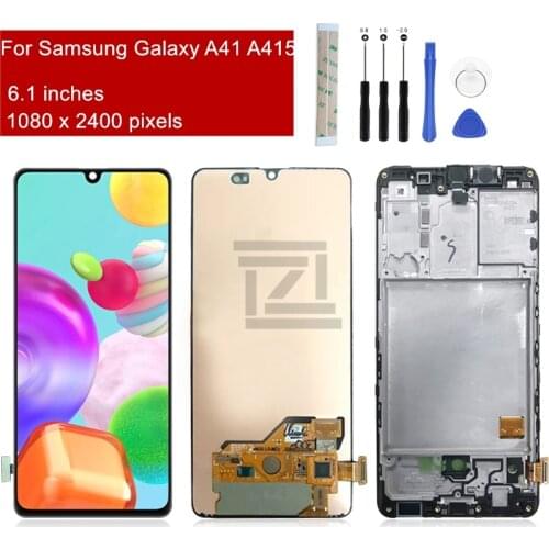 AMOLED for Samsung Galaxy A415 LCD Display Touch Screen Digitizer Assembly for Samsung a41 display Replacement Repair Spare Part
