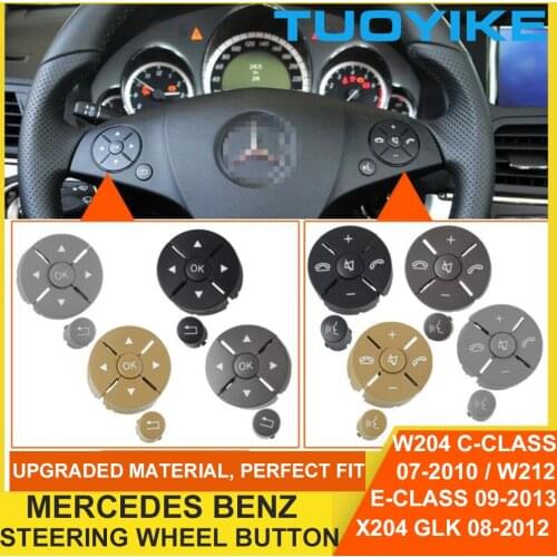 Car Multi-Function Steering Wheel Button Phone Key Control For Mercedes Benz W204 C-Class C180 C260 W207 W212 E-Class X204 GLK
