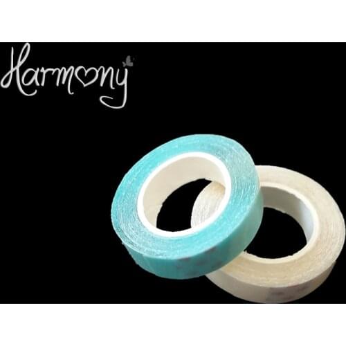 FREE SHIPPING 6rolls/lot blue color 1cm x 3 yard hair extension adhesive tape for tape hair, toupees, wigs/double sided tape