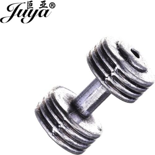 JUYA Beads For Jewelry Making DIY Pendant Necklace Bracelet Zinc Alloy Barbell Charms Crafts Supplier jewellery Accessories