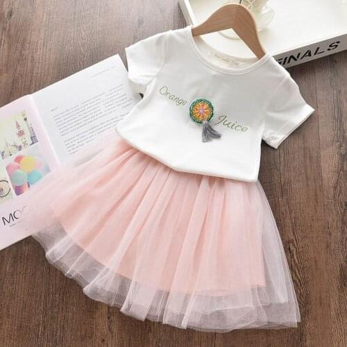 Kids Party New Summer Girls Princess Dress Swan Cartoon Mesh Dress Girls Outfit Sequin Children Clothing 3 7Y Girls Dress