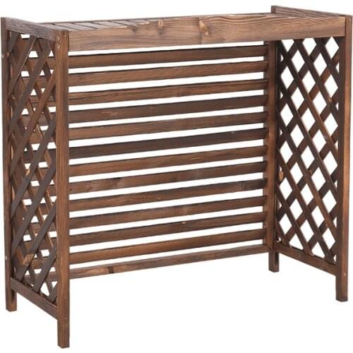 Outdoor Air Conditioner Main Cover Balcony Shelves Anticorrosive Wooden Shelf Decoration Wooden Cover Pergola Jardin