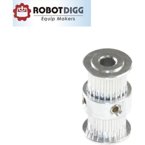 Twin Pulley GT2 20 Tooth 5mm Bore