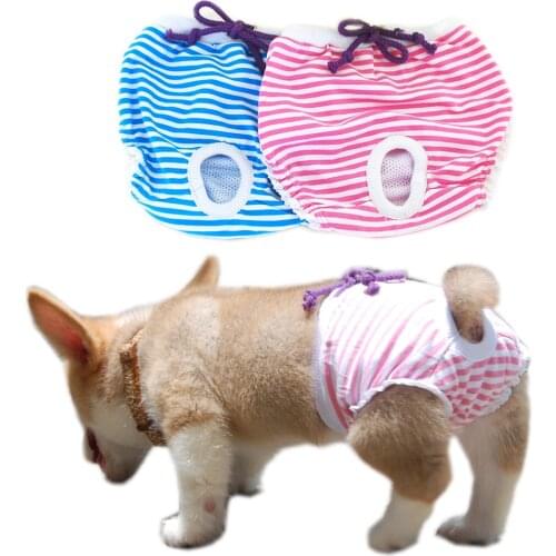Pet Physiological Pant Diaper Sanitary Washable Female Dog Shorts Panties Menstruation Underwear Briefs