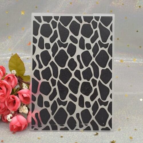 Stone Pattern 3D Embossing Folders for DIY Scrapbooking Paper Card Making Craft Plastic Embossing Template Stencil