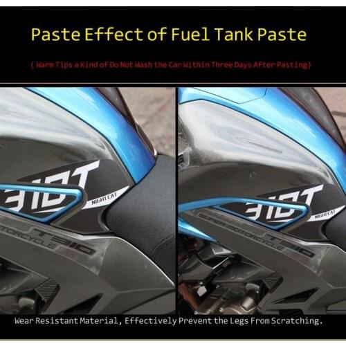 Motorcycle Modified Fuel Tank Sticker Accessories Anti Slip Paper Protection for Zontes 310r 310t