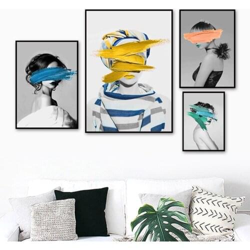 Fashion Sexy Girl Creative Graffiti Lips Wall Art Canvas Painting Nordic Posters And Prints Wall Pictures For Living Room Decor