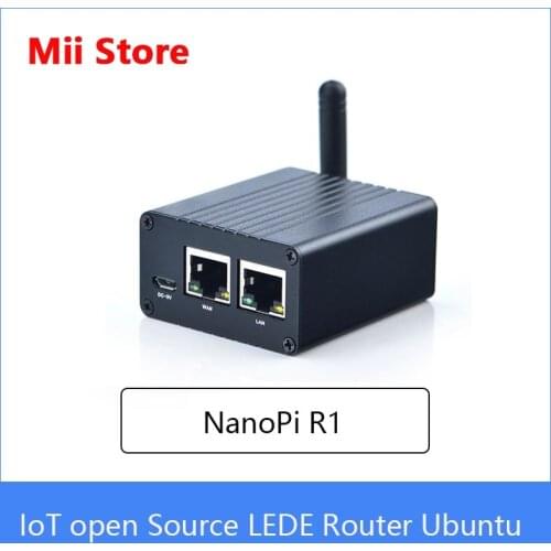 NanoPi R1 Allwinner H3 1GB Dual Ethernet Port, Wifi & BT, onboard eMMC with USB & Serial Port for loT