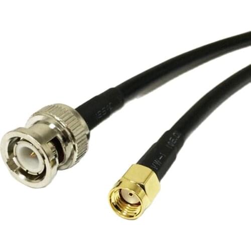New RP-SMA Male Plug To BNC Male Pigtail cable RG58 Wholesale Fast Ship 50CM /100CM Adapter