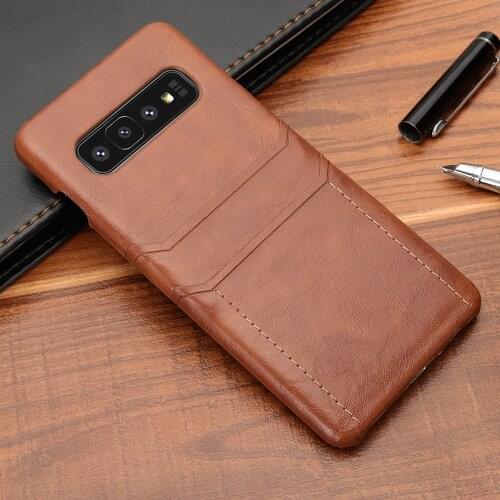 New Leather Wallet Case For Samsung Galaxy S8 S9 S10 Plus with Card Pocket Phone Back Cover For Note 8 9 10 Plus Case