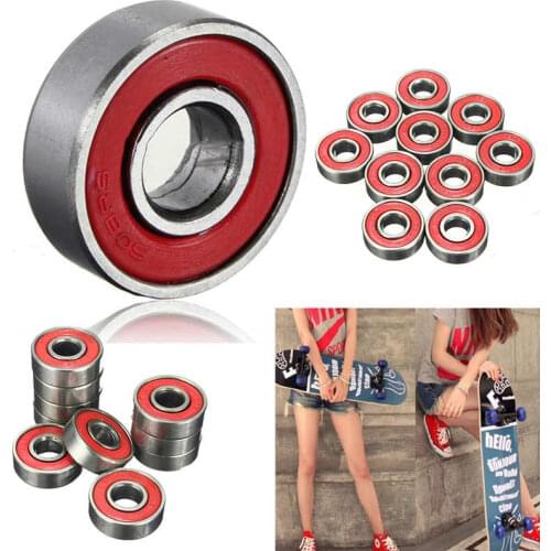 High Quality 10Pcs 608zz Skating Rolling Skateboard Longboard Wheel Skate Bearings Roller ABEC-7 Set For Skate Shoes Scooter