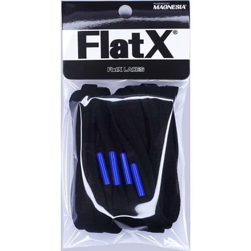 FlatX 8mm Black/Royal Blue Color Metal Tips Shoelaces High Quality Professional Sneaker Laces Shoelace Lacet