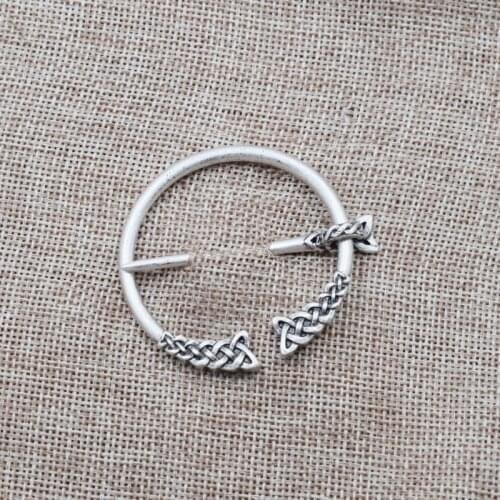 Medieval Viking Brooch Penannular Shoulder Shawl Scarf Clasp Cloak Pin Badge Jewelry