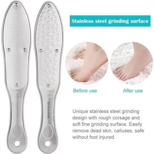 Stainless Steel Calluse Remover Pedicure File Pedicure Scrubber Foot Rasp Dead Skin Remover Exfoliating