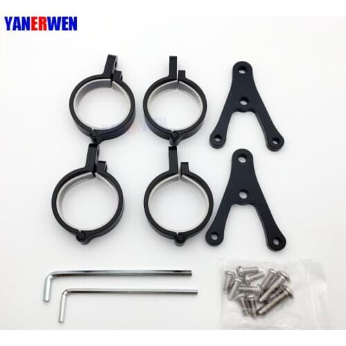 Universal Motorcycle Headlight Mount 7 inch HeadLight Housing Bracket Both Sides Bracket Headlight Mounting Bracket Adjustable