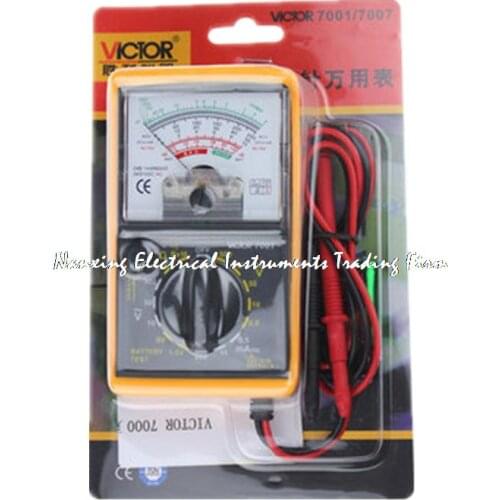 VICTOR 7001 VC7001 Analogue Analog Multimeter Portable MULTITESTER Electrical Meter Ammeter Voltmeter