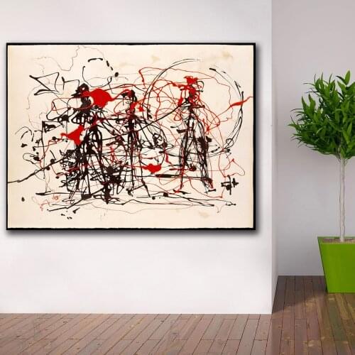 Wxkoil Graffiti Art Untitled 95 Canvas Painting For Living Room Home Decoration Oil Painting On Canvas Wall Painting No Frame