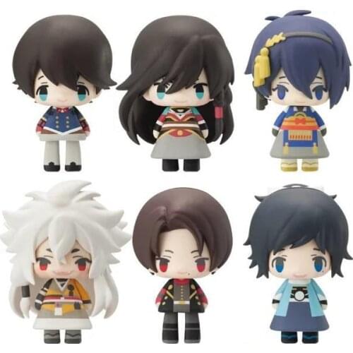 5-6cm pvc Japanese anime figure Q version Touken Ranbu Online action figure set kids toys for girls collection model toys