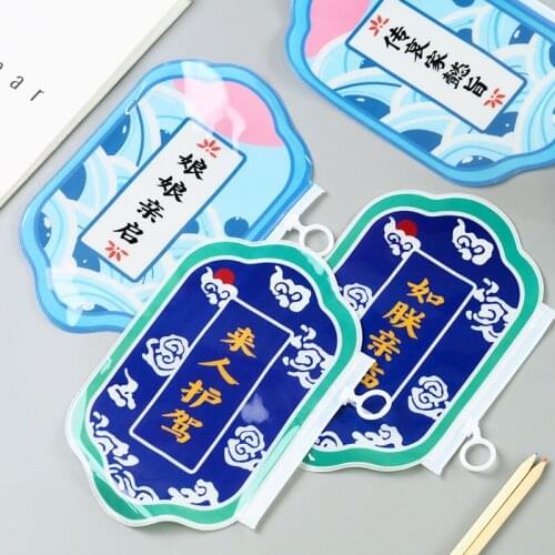 1pcs Korea small fresh girl student pencil bag stationery bag Daqing PVC shaped pencil case