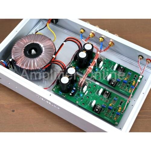 1PCS Silver/Black Copy Naim NAP200 Circuit Finished Stereo HiFi 75W+75W Post Power Amplifier Two-channel Audio Amplifier AP59