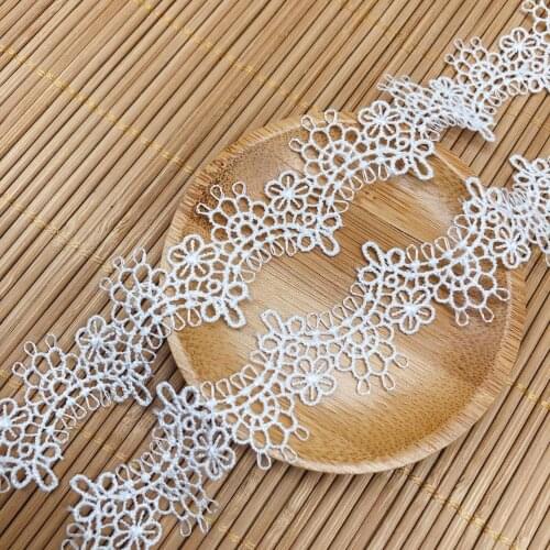 1Yards Best Selling 2021 Lace Ribbon Curtain Sewing Trim 2.7CM Guipure Bridal Lace Fabric Embroidery Applique Wedding Dress LP10