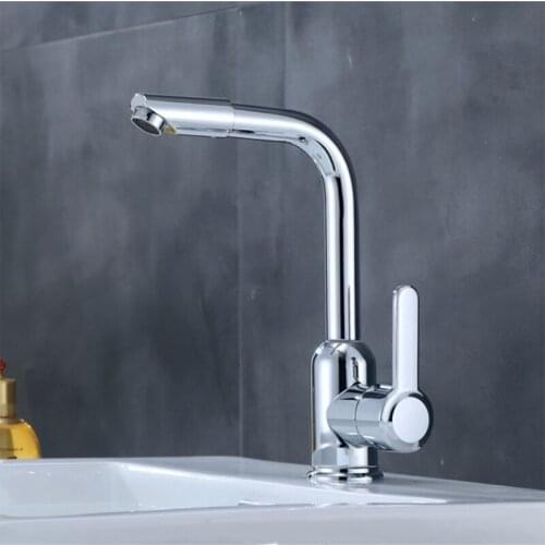 304 Stainless Steel Chrome Basin Faucets Modern Bathroom Sink Faucet Single Handle Washbasin Hot Cold Mixer Water Tap Torneira