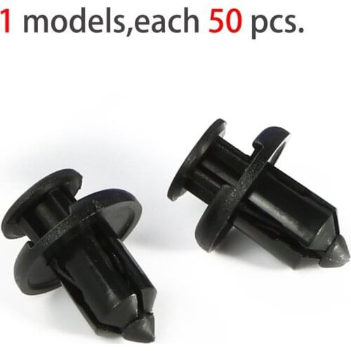 50PCS Plastic Bumper Fastener Rivet Clips Automotive Furniture Assembly Expansion Screws Kit Auto Body Clips