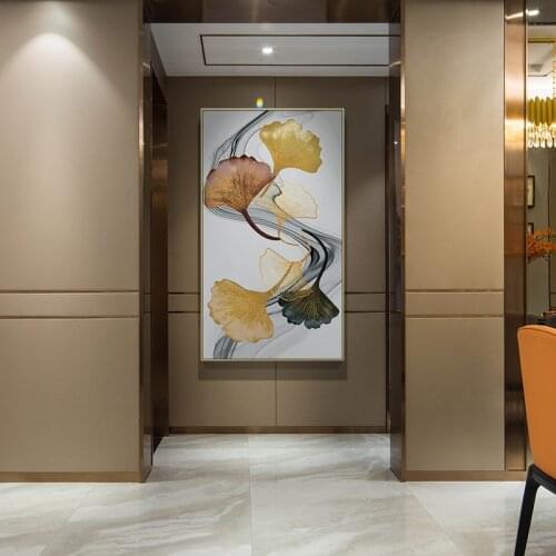 Abstract Apricot leafs Canvas Painting Posters and Print Modern Art Wall Blue Pictures for Living Room Home Decoration posters