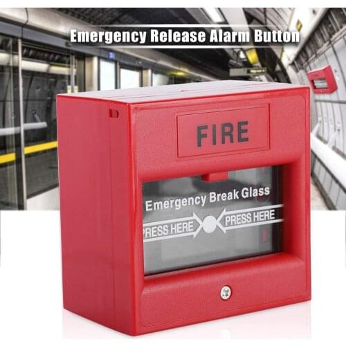 Emergency Door Release Glass Break Alarm Button Fire Alarm Swtich Break Glass Exit Release Switch for Lock Security System
