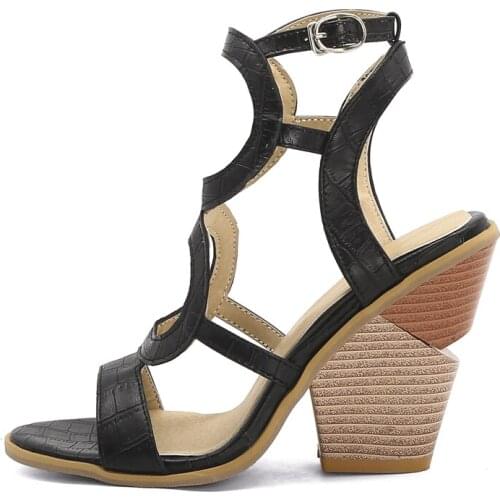 Summer Women Wedges Sandals Fashion Sexy Yellow New Narrow Band Classics Serpentine Consice Height 34-48