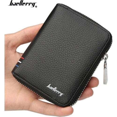 Baellerry Brand Short Handy Men Wallet Purse Male Clutch Bag For Coin Money Leather Wallet Mini Card Holder