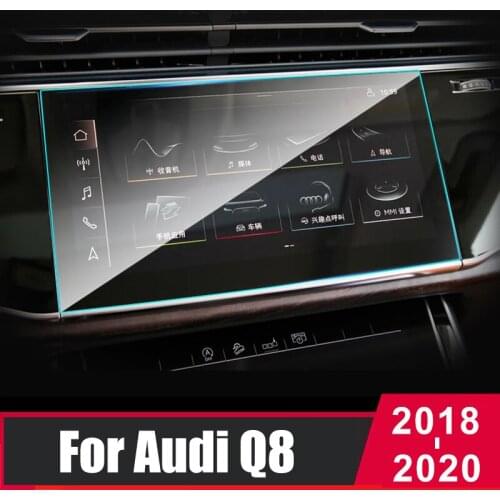 For Audi Q8 2018 2019 2020 Tempered Glass Car GPS Navigation Film Dashboard Monitor Screen Protector Film Sticker Accessories