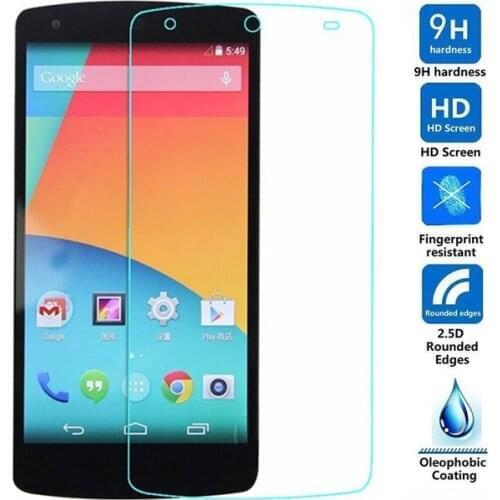 For LG For Google Nexus 5 Tempered Glass 9H Protective Film Explosion-proof LCD Screen Protector On For Nexus 5 E980