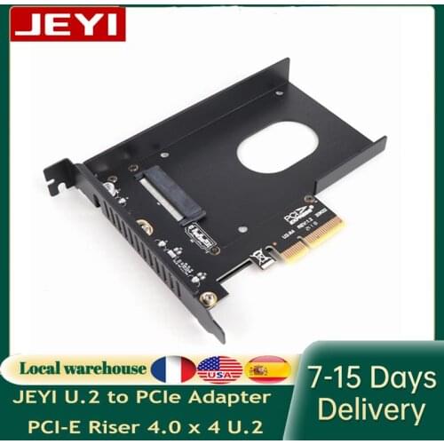 JEYI U.2 to PCIe Adapter PCI-E Riser 4.0 x 4 U.2 SFF-8639 Adapter NVMe PCIe SSD Expansion Card Riser Card For Laptop