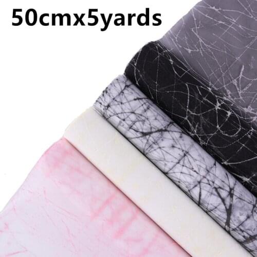 50cm 5yards Gauze yarn creative flower Wrapping bouquet packaging material florist package Gift Wrapping Papers flower supplies