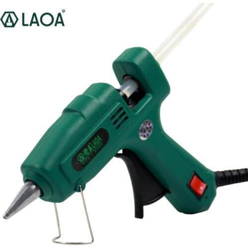 LAOA Hot Melt Glue Gun 25W/100W with Sticks Mini For Metal/Wood Working Stick Paper Guns Thermo Electric Heat Tool